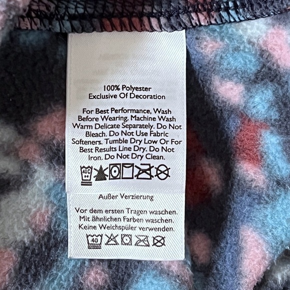 Eddie Bauer Woman's Sz S Pink Blue Black Fleece  1/4 Zip Pullover Jacket - Picture 5 of 8